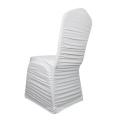 Luxury White Stretch Spandex Ruchada Banquete Banquete Cubiertas de sillas de banquete